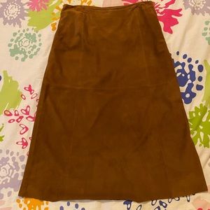 Suede Skirt - Vintage 346 Brooks Brothers